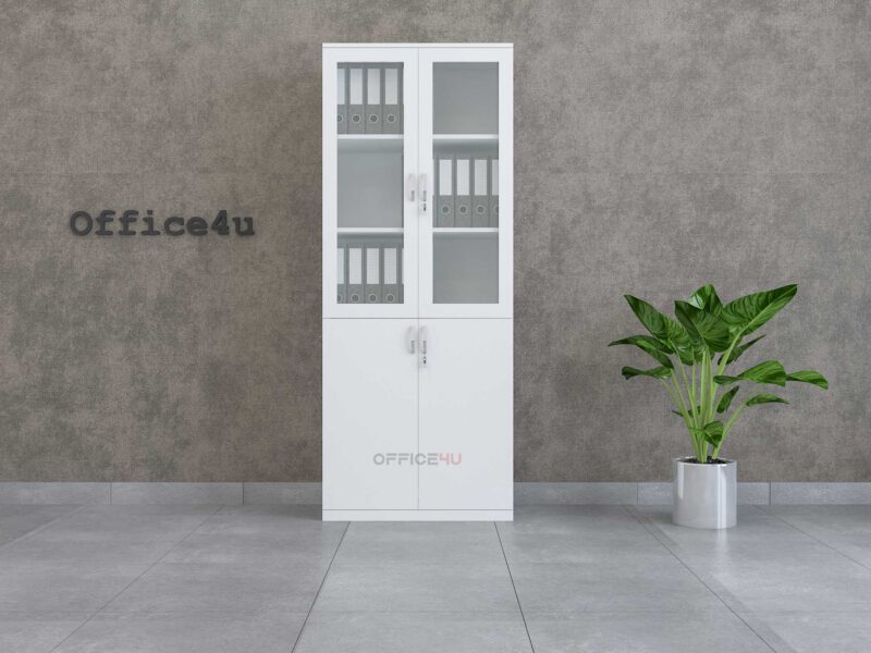 Mossis series Full Height 2D Glass Cabinet