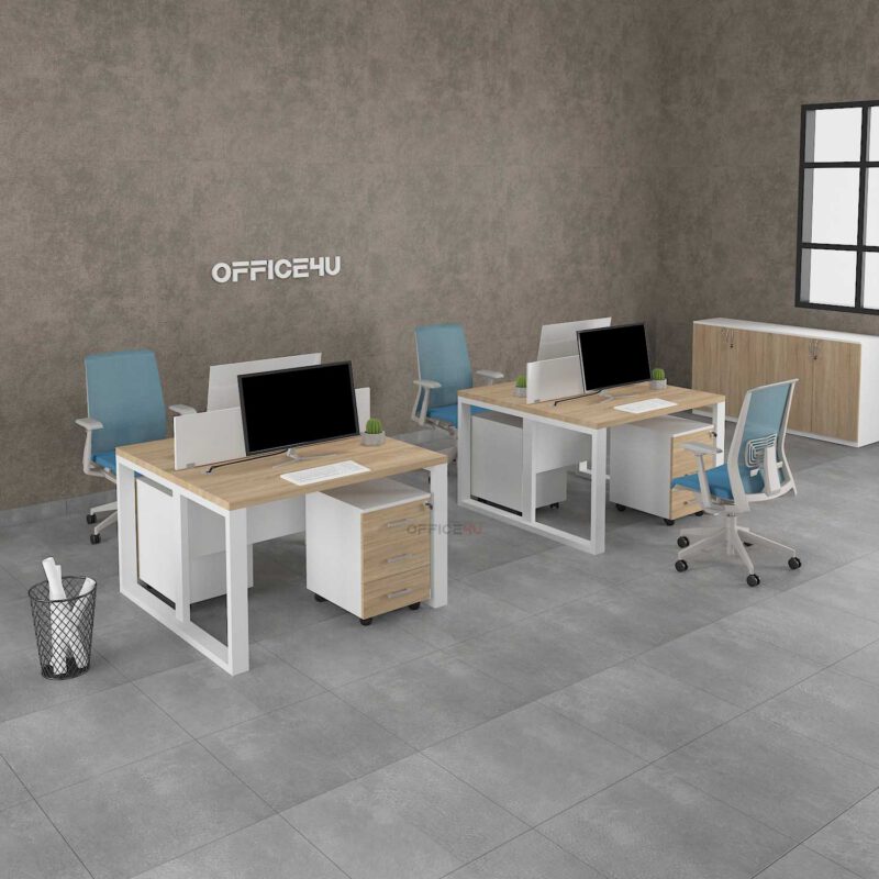 Amer Series 2 Cluster Face to Face Workstation Desk