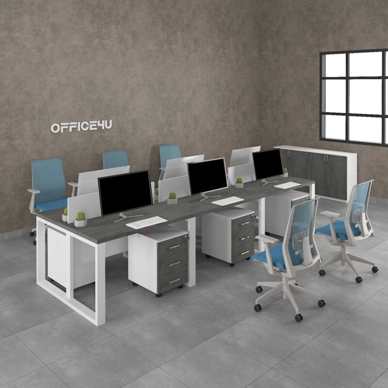 Amer Series 6 Cluster Workstation Desk