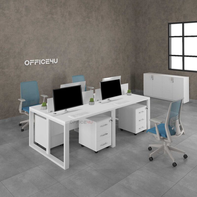 Amer Series 4 Cluster Workstation Desk