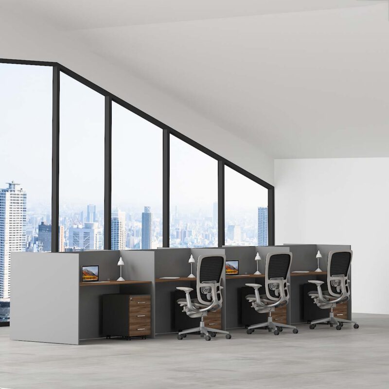Horizon Office Workstations Cubicles | 8 person Workstation desk
