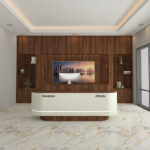 Luxury Curved Reception Desk