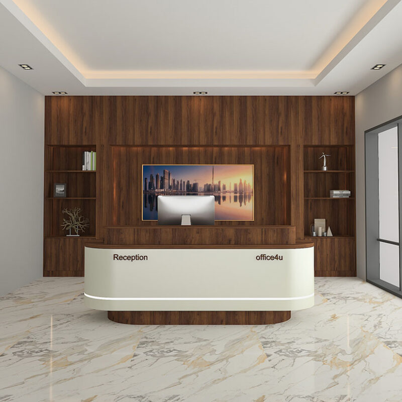 Gala Luxury Curved Reception Desk