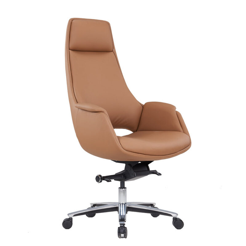 Apex luxury Brown Leather Executive Chair – High Back