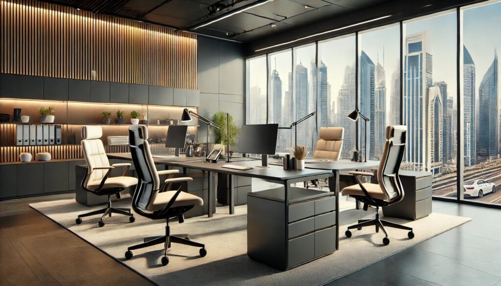 Find top-quality office furniture Al Barsha, Dubai. Explore modern, luxury, and affordable office desks, chairs, and workstations at Office4U