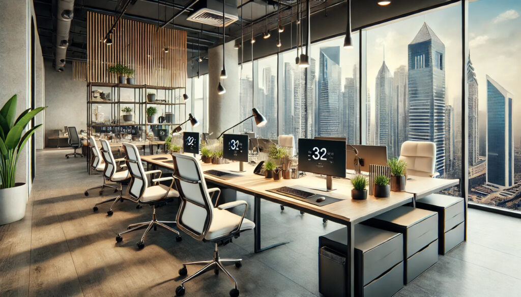 Office Furniture Dubai Media City, Modern Office Setup in Dubai Media City – Executive Desks, Ergonomic Chairs, and Stylish Workstations for a Professional Workspace.