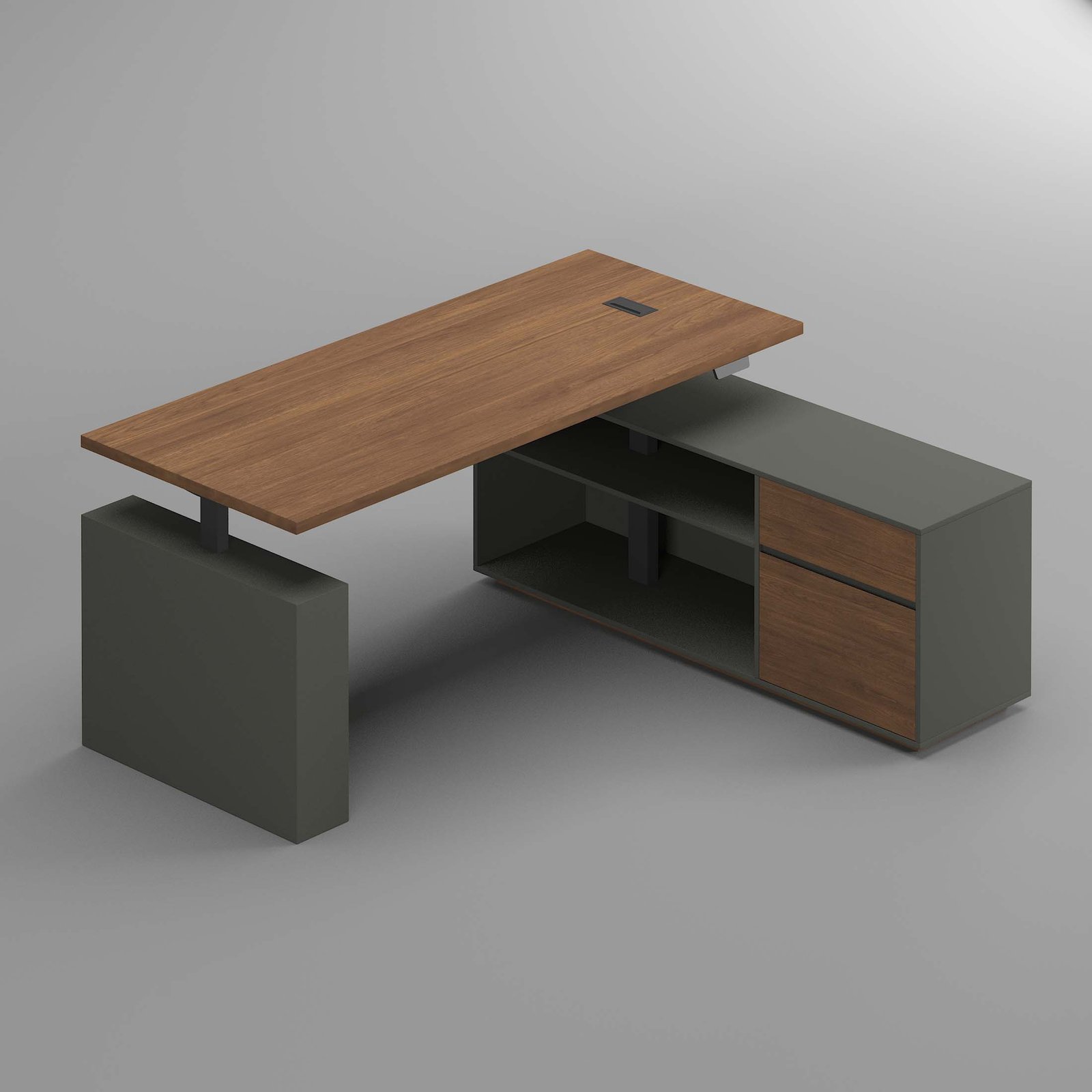 Luxe Executive Height Adjustable Desk Luxury Executive Height Adjustable Desk