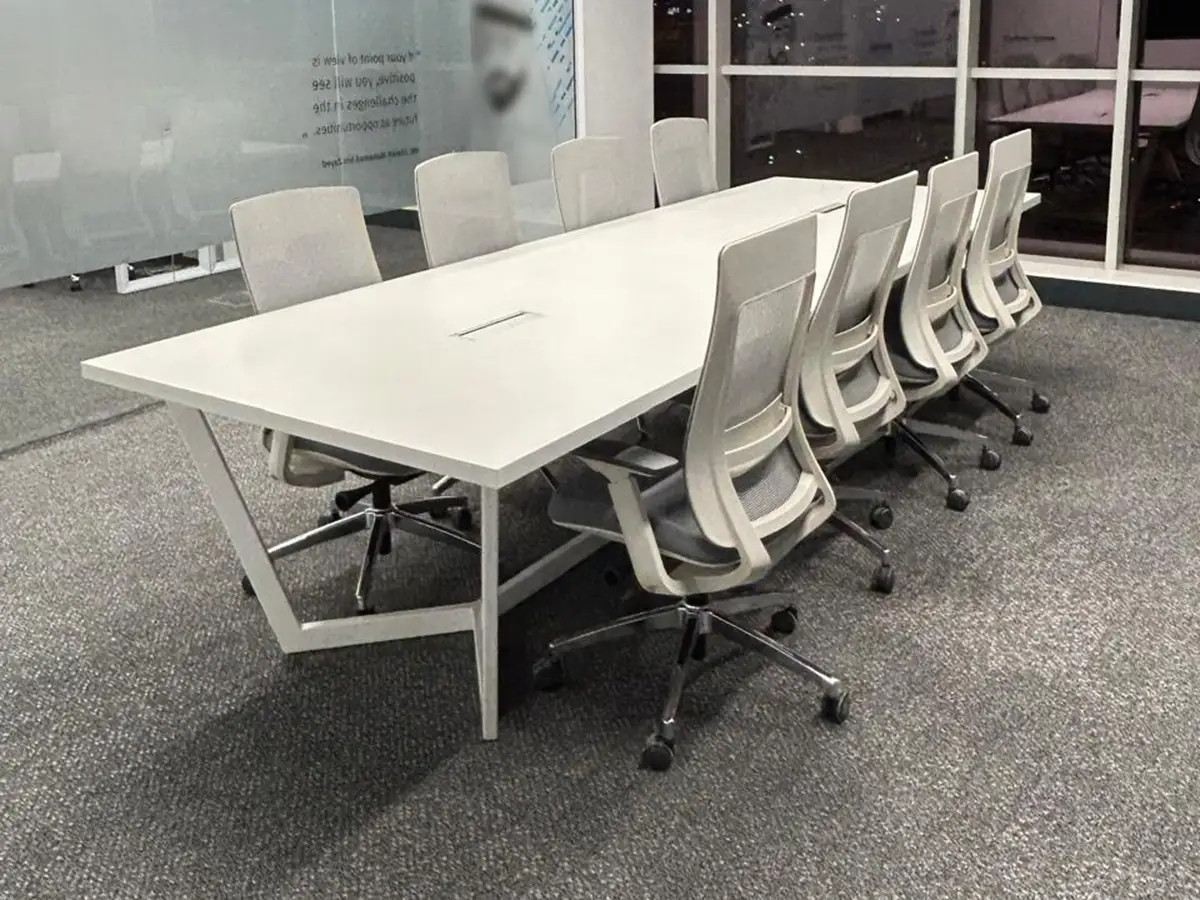 Cybergate Defense office furniture project in Abu Dhabi Airport area by Office4u