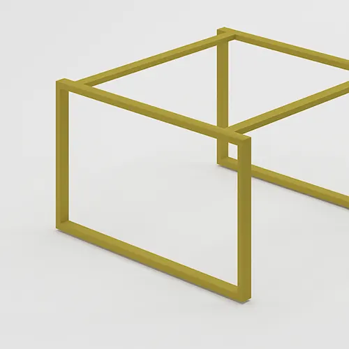 Custom GI pipe office desk frame
