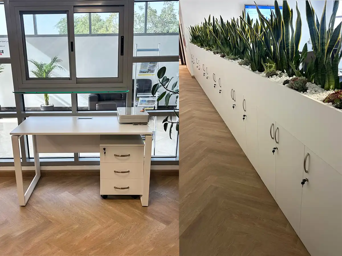 planter cabinet supplied for Dubai Industrial City office project by Office4u