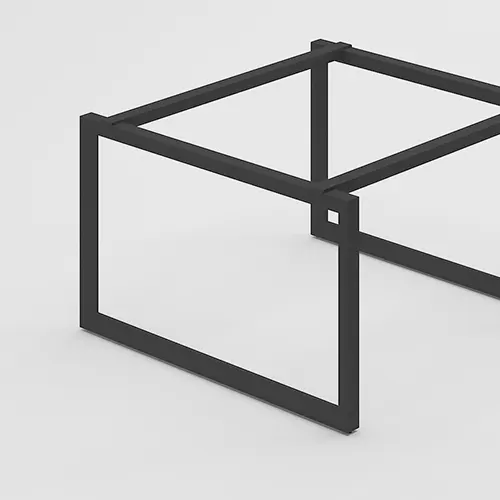 Powder coated metal office desk legs