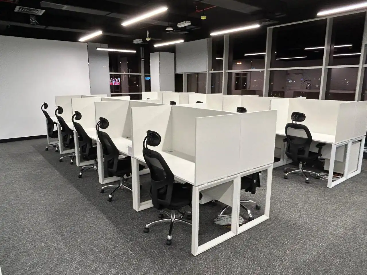 10 cluster workstation desk supplied for Cybergate Defense Abu Dhabi by Office4u