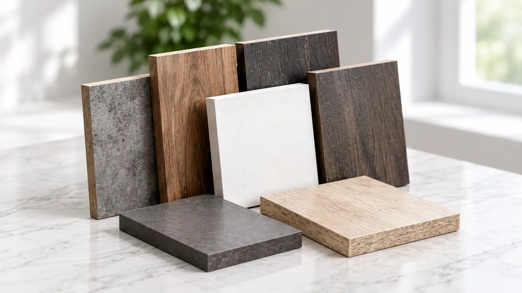 Office furniture material and MFC finish samples